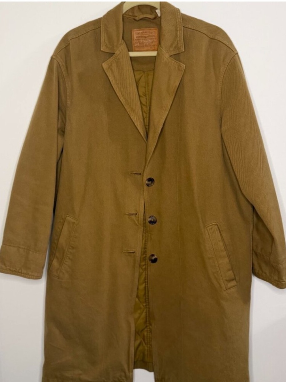 Levi's Luna Longline Tailored Trench Coat Overcoat Classic
Vintage - Small